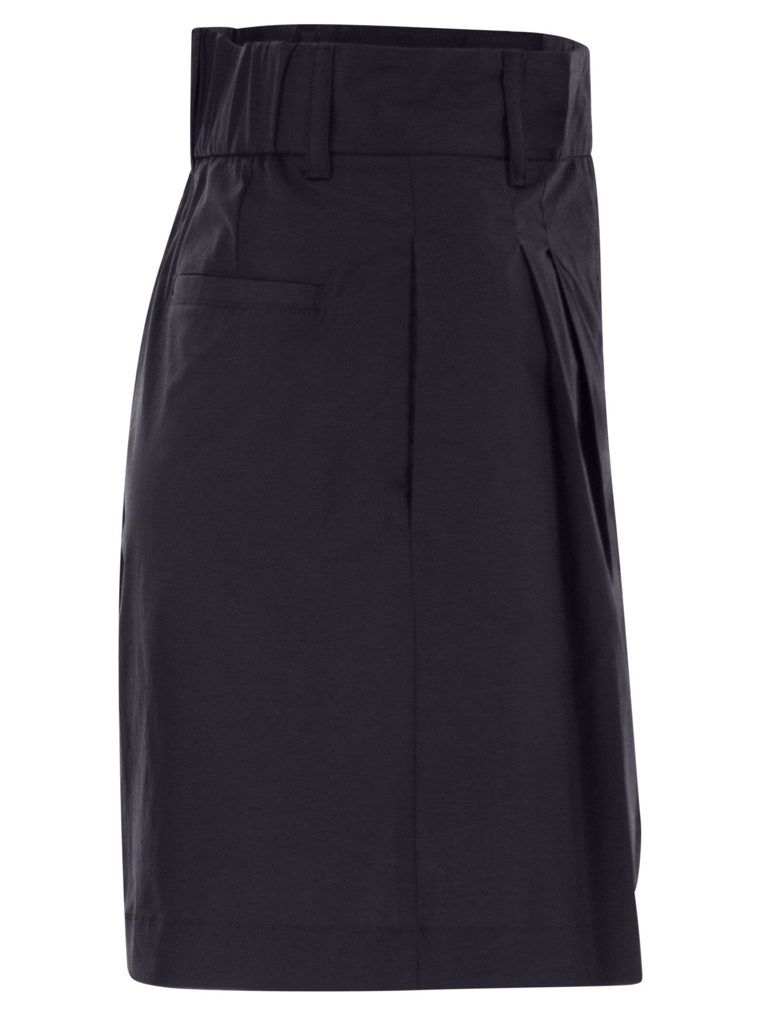 Herno Women Stretch Cotton Bermuda Shorts by Luosophy
