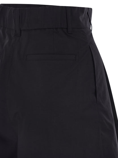 Herno Women Stretch Cotton Bermuda Shorts by Luosophy