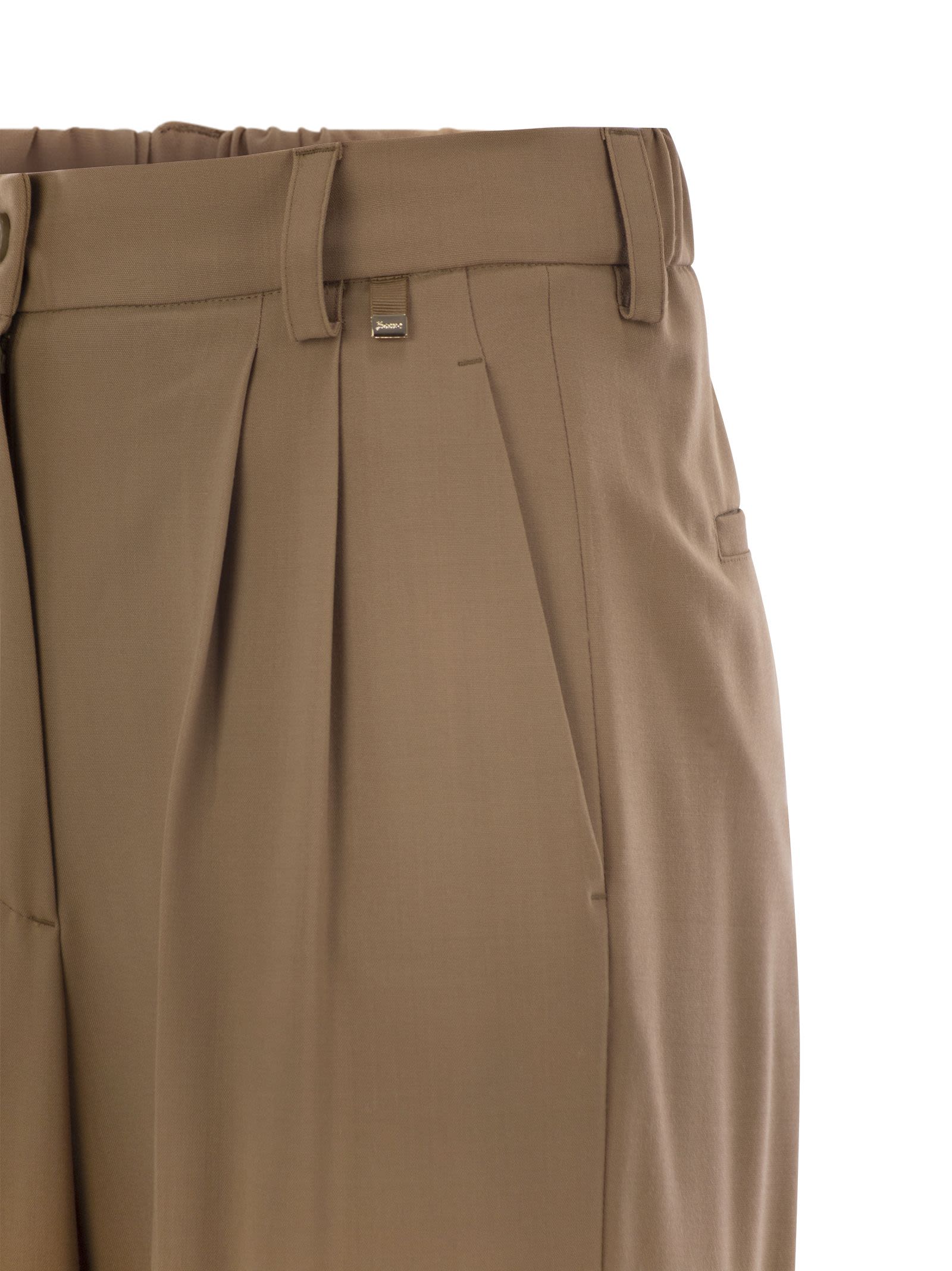 Herno Women Soft Wool Cargo Pants by Luosophy