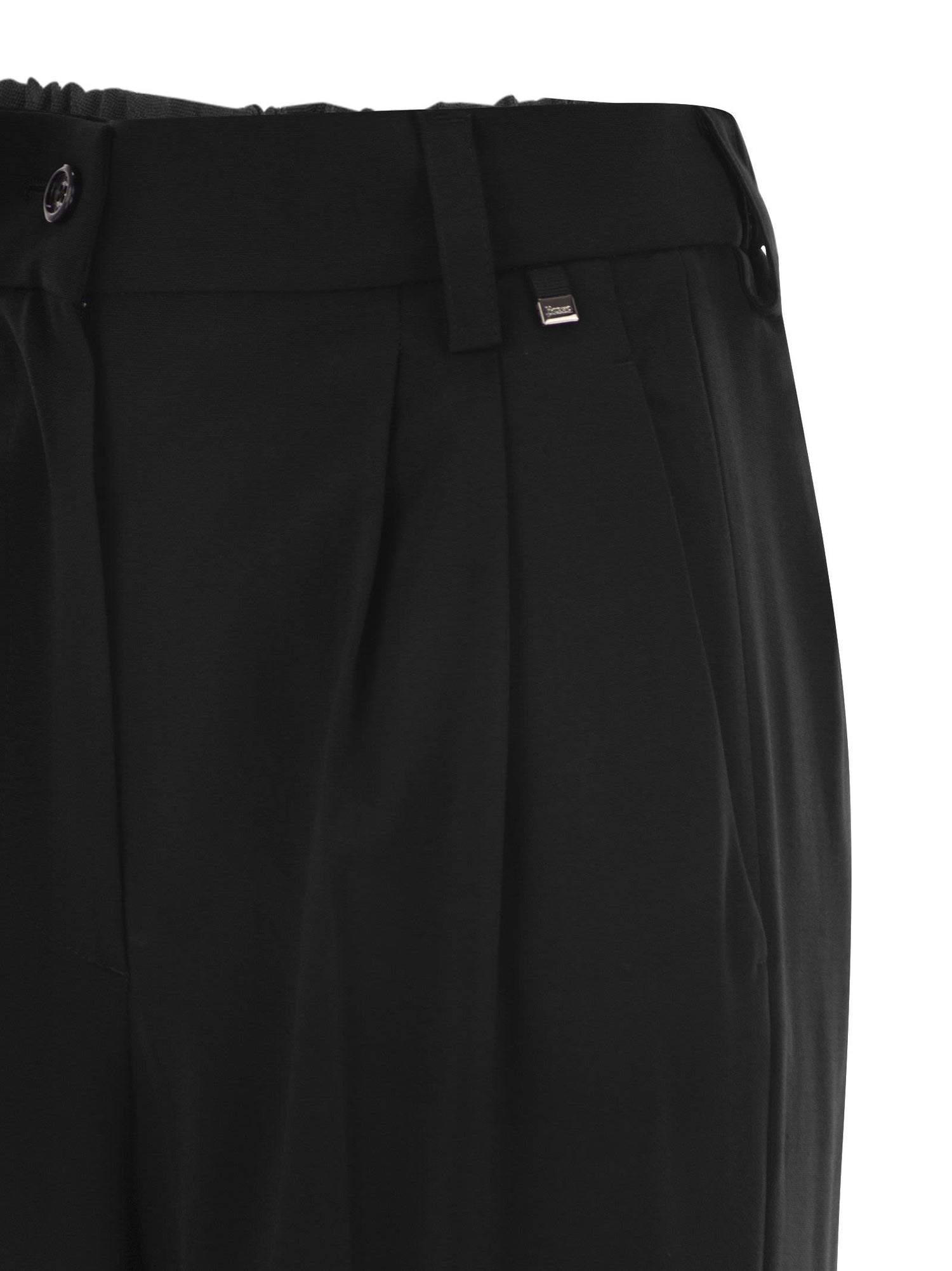 Herno Women Soft Wool Cargo Pants by Luosophy