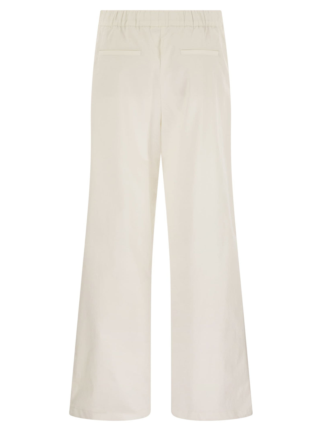 Herno Women Resort Cotton Trousers With Drawstring by Luosophy