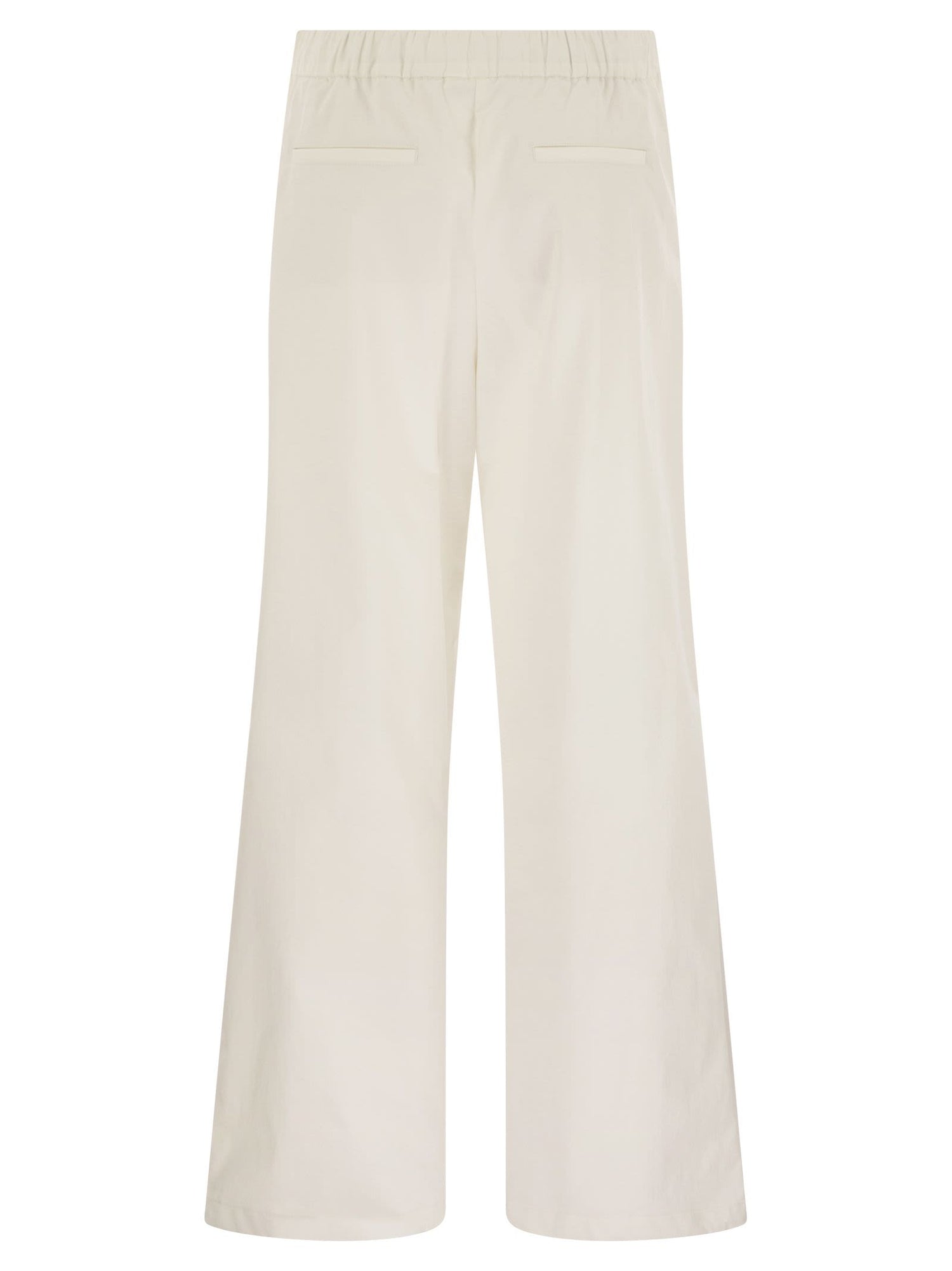 Herno Women Resort Cotton Trousers With Drawstring by Luosophy