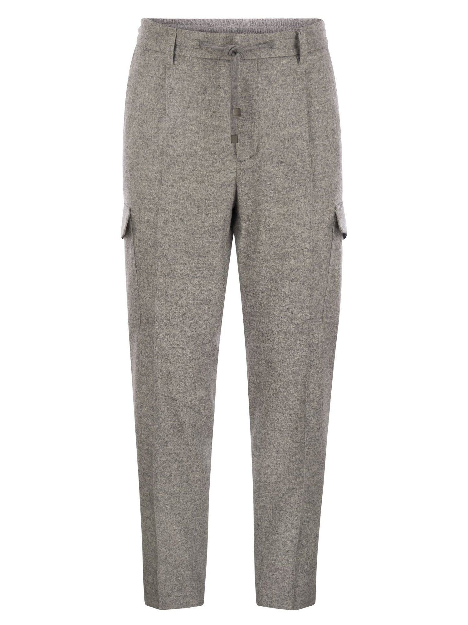 Peserico Men Wool, Silk And Cashmere Jogger Trousers by Luosophy
