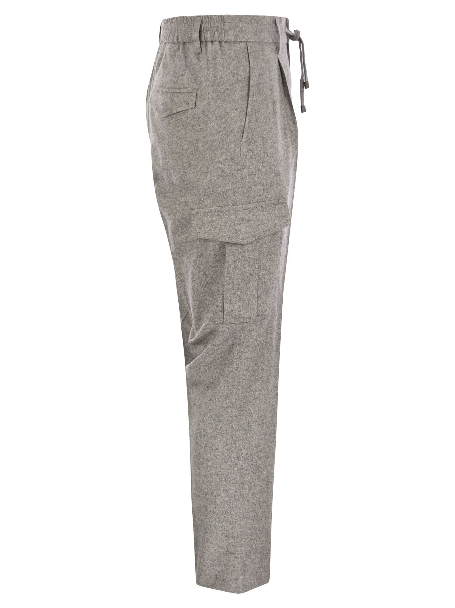 Peserico Men Wool, Silk And Cashmere Jogger Trousers by Luosophy
