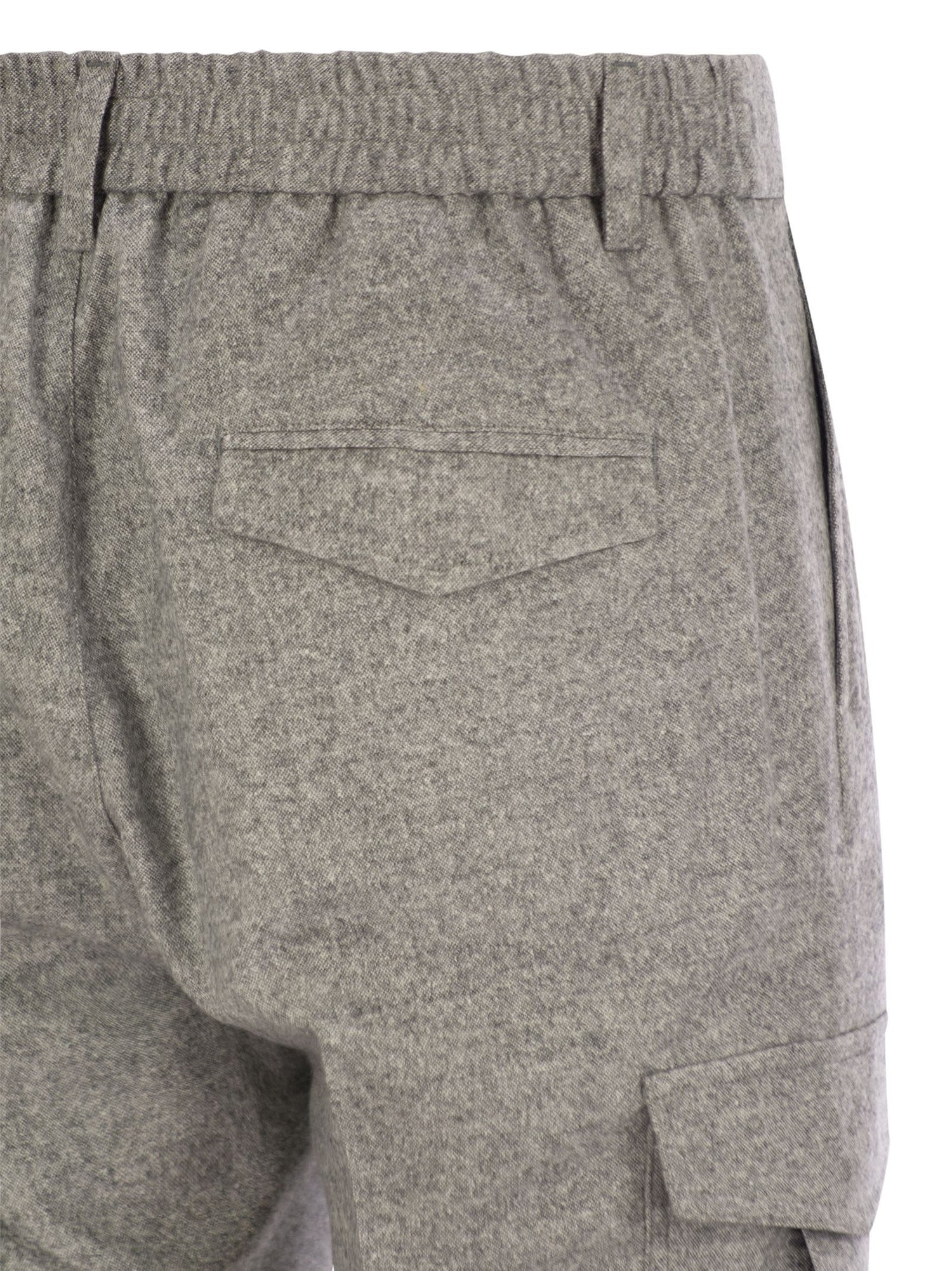 Peserico Men Wool, Silk And Cashmere Jogger Trousers by Luosophy