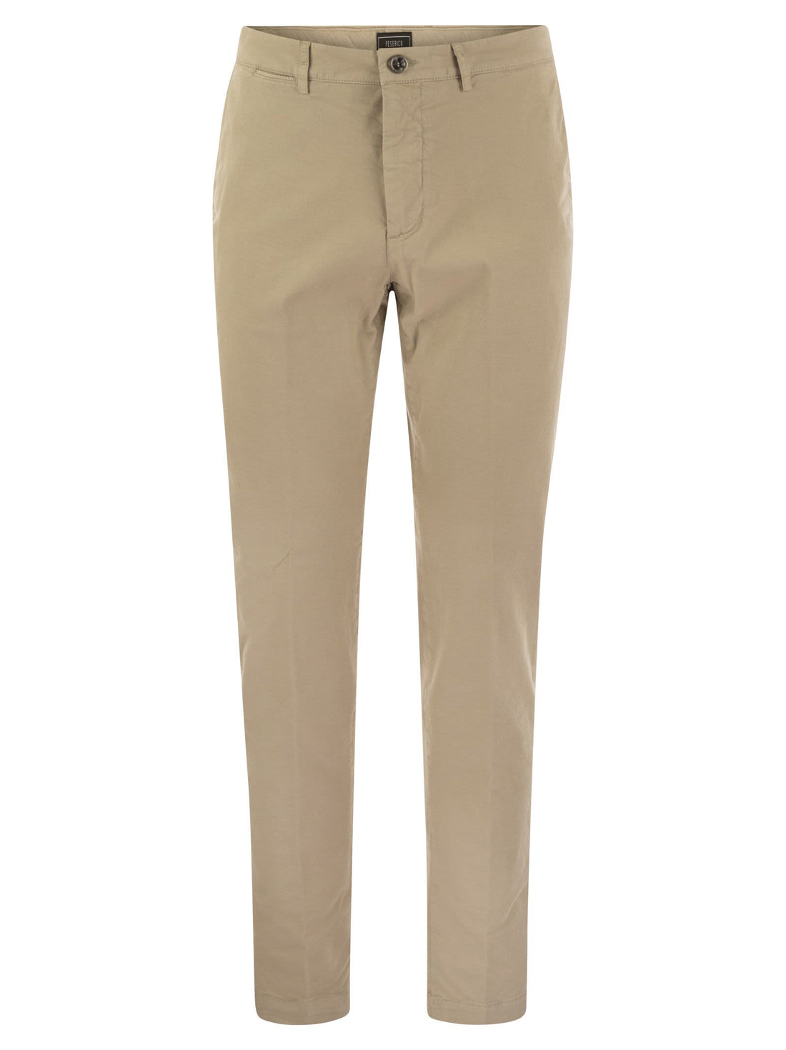 Peserico Men Stretch Cotton Gabardine Chino Trousers by Luosophy