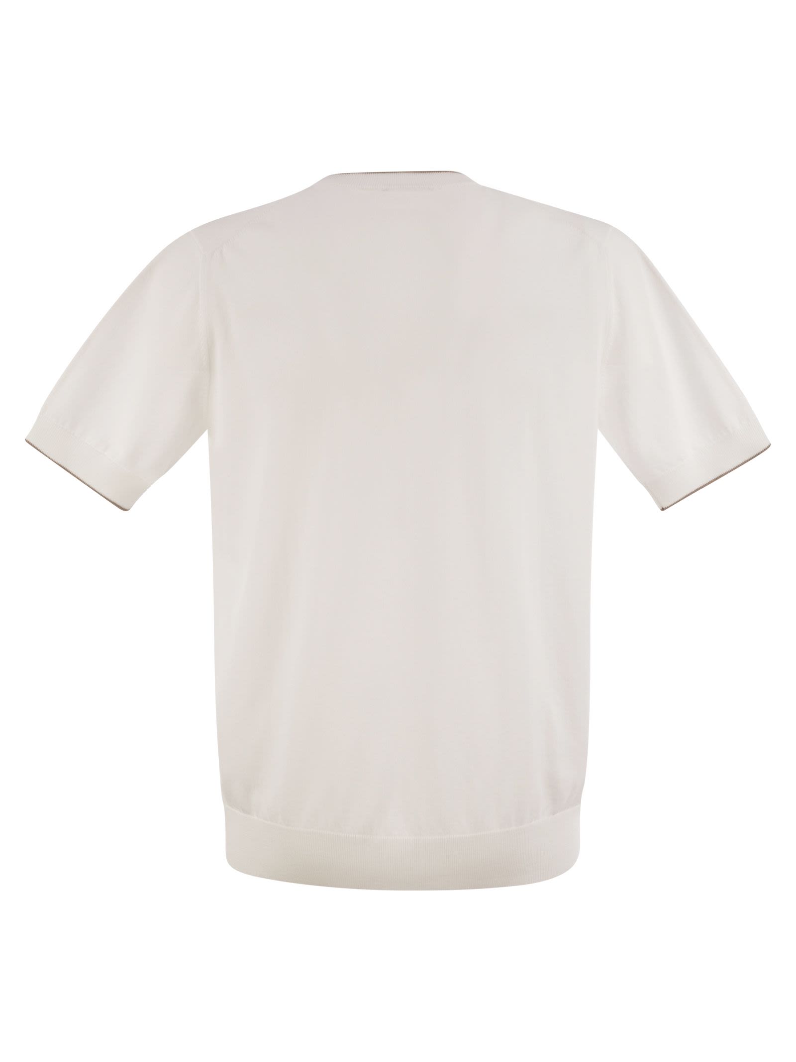 Peserico Men T-Shirt In Pure Cotton Yarn by Luosophy