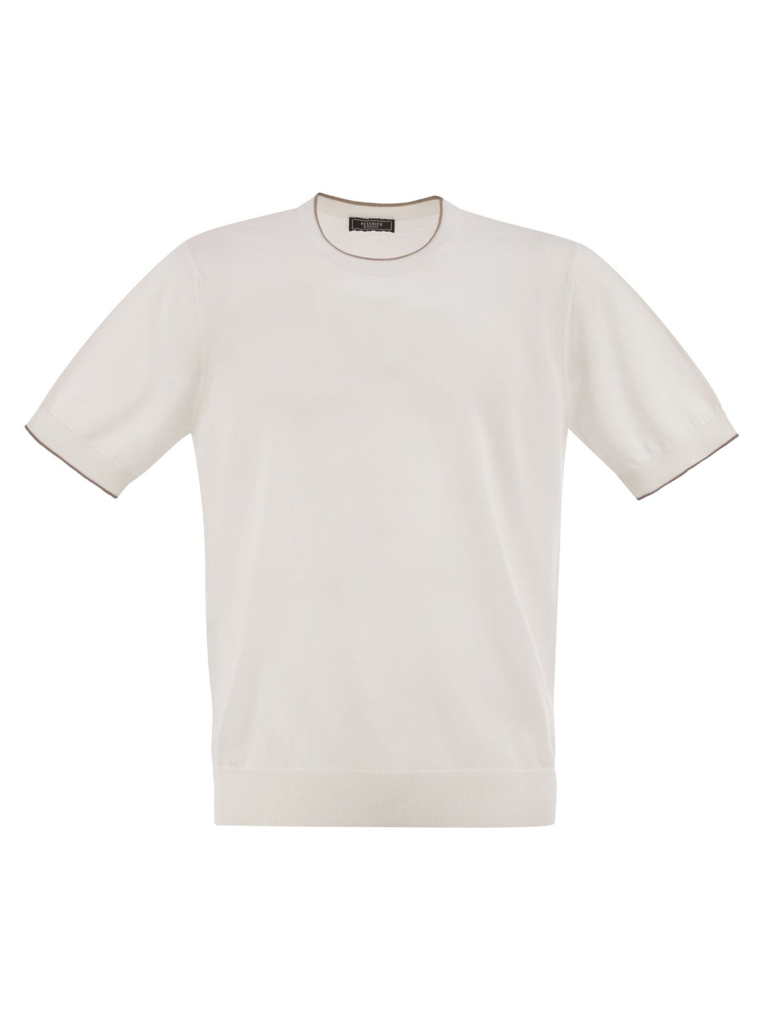 Peserico Men T-Shirt In Pure Cotton Yarn by Luosophy
