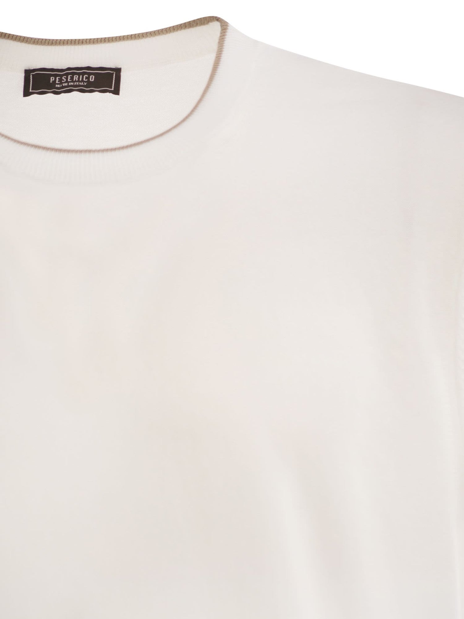 Peserico Men T-Shirt In Pure Cotton Yarn by Luosophy