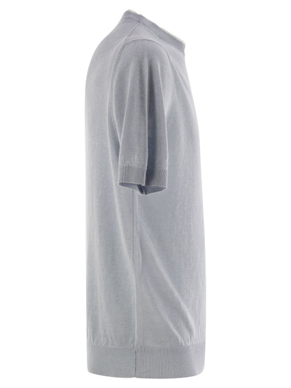 Peserico Men T-Shirt In Linen And Cotton Yarn by Luosophy