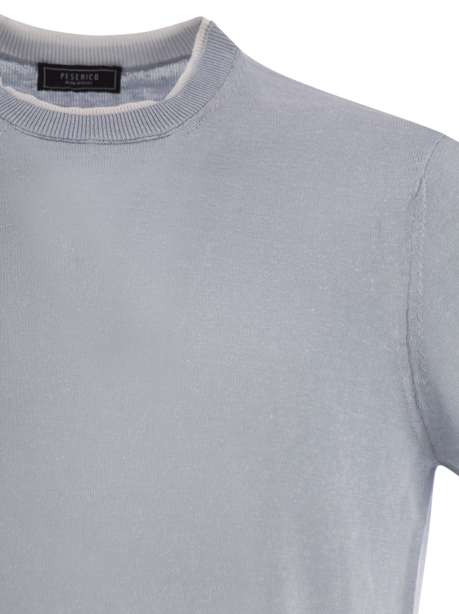 Peserico Men T-Shirt In Linen And Cotton Yarn by Luosophy
