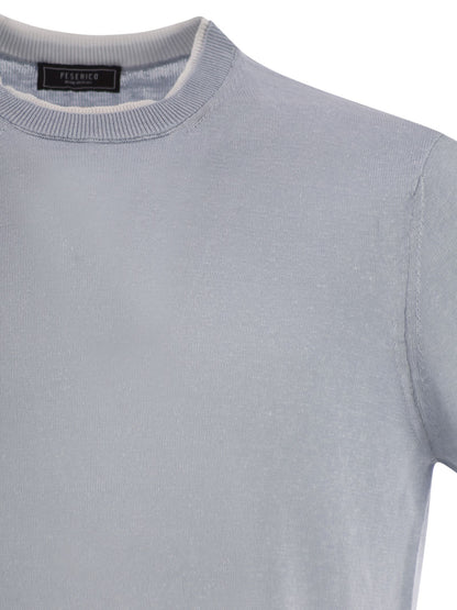 Peserico Men T-Shirt In Linen And Cotton Yarn by Luosophy