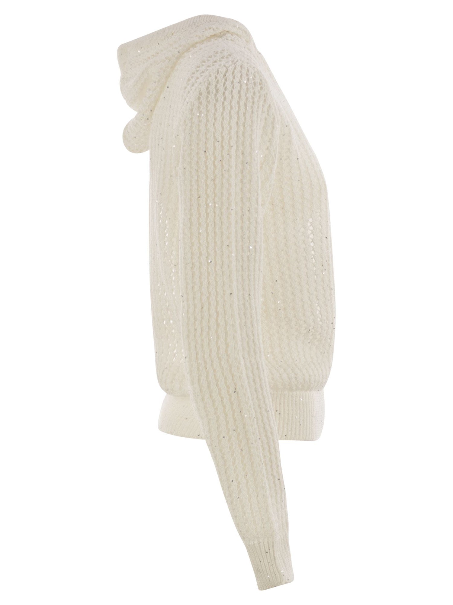 Peserico Women Pure Cotton Cordonet Jumper With Sequins by Luosophy