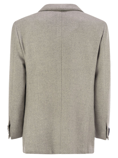 Kiton Men Single-Breasted Cashmere Jacket by Luosophy