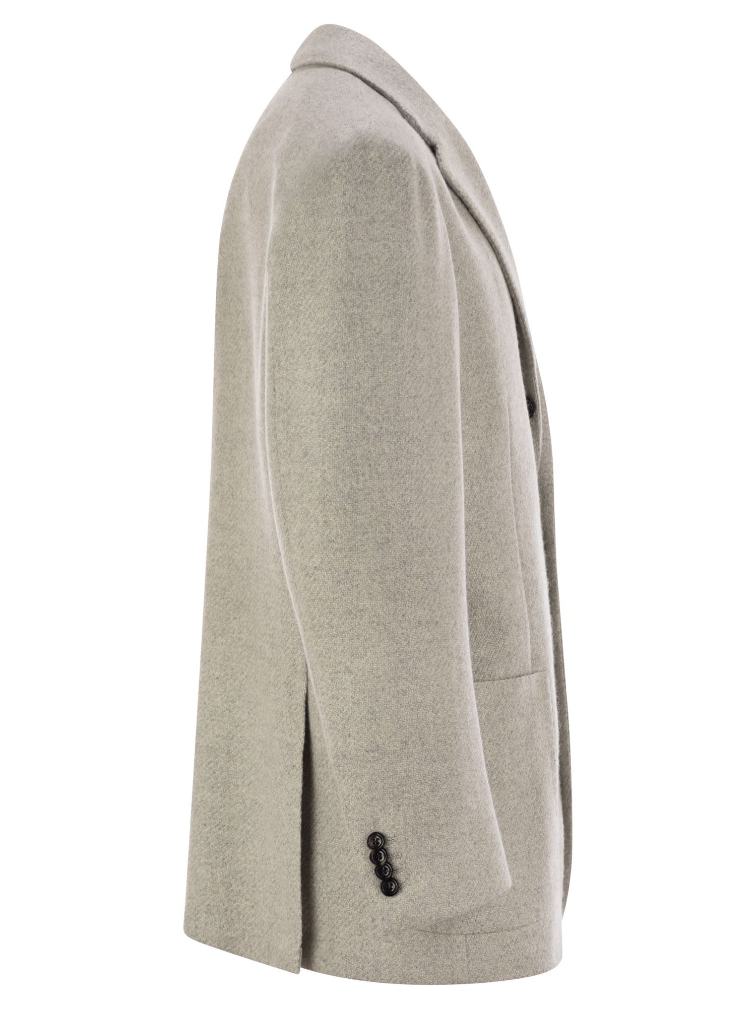 Kiton Men Single-Breasted Cashmere Jacket by Luosophy