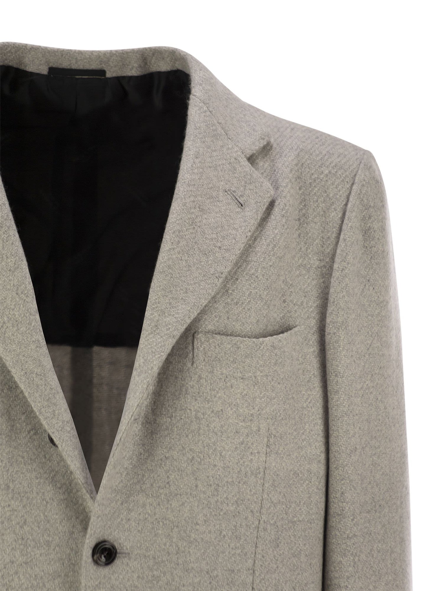 Kiton Men Single-Breasted Cashmere Jacket by Luosophy
