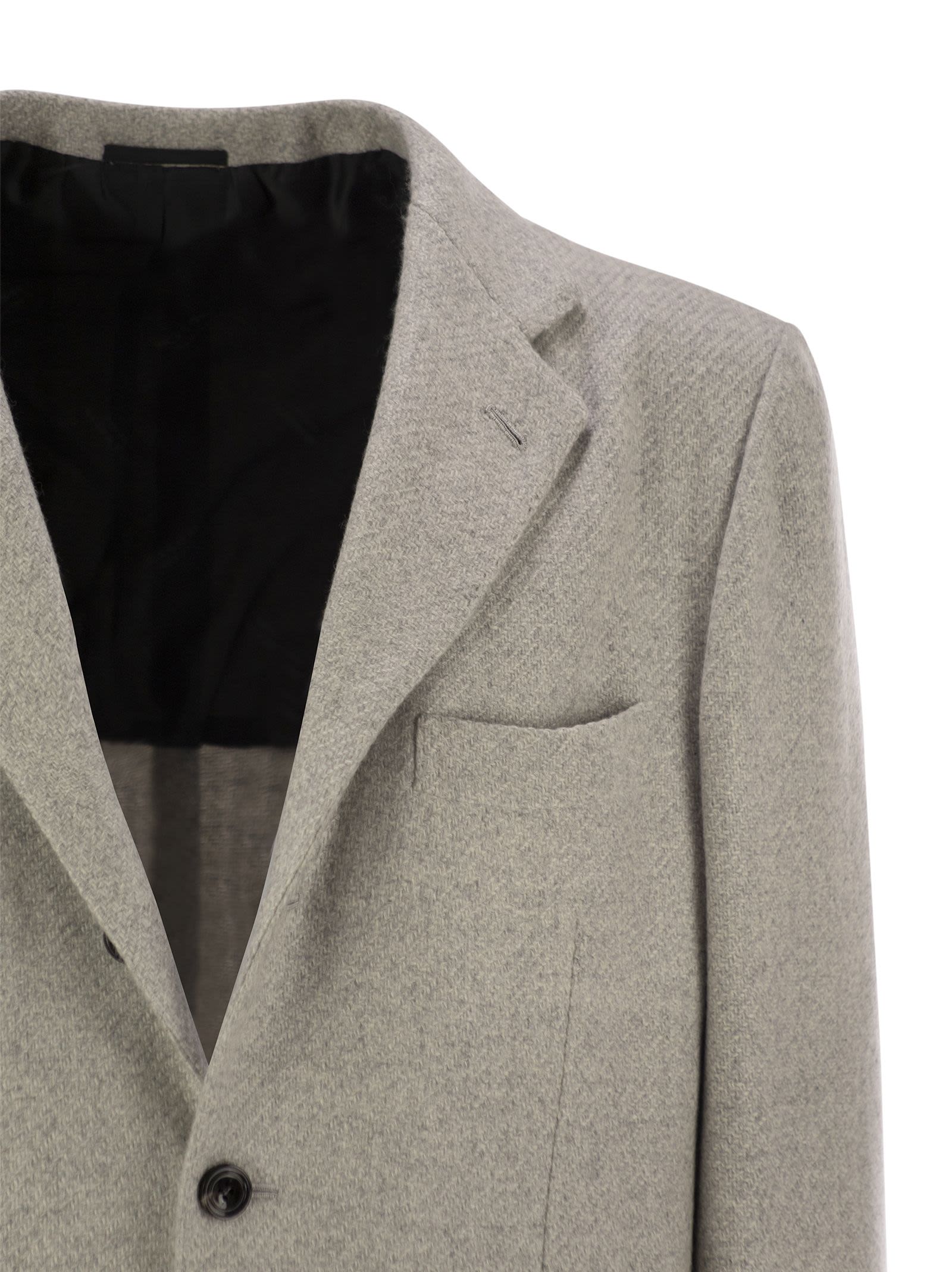 Kiton Men Single-Breasted Cashmere Jacket by Luosophy