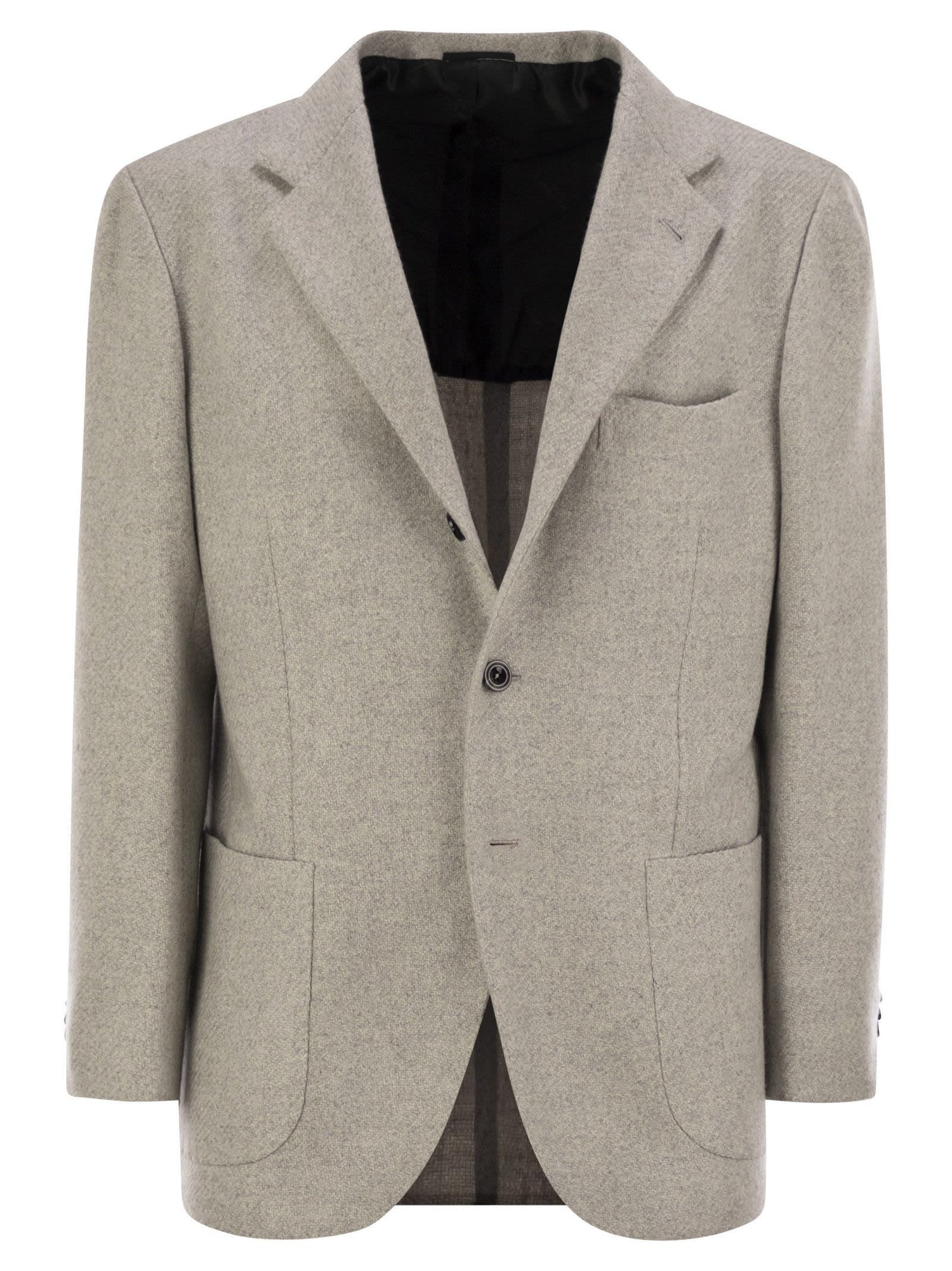 Kiton Men Single-Breasted Cashmere Jacket by Luosophy