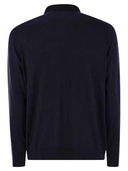 Kiton Men Wool Polo Shirt by Luosophy