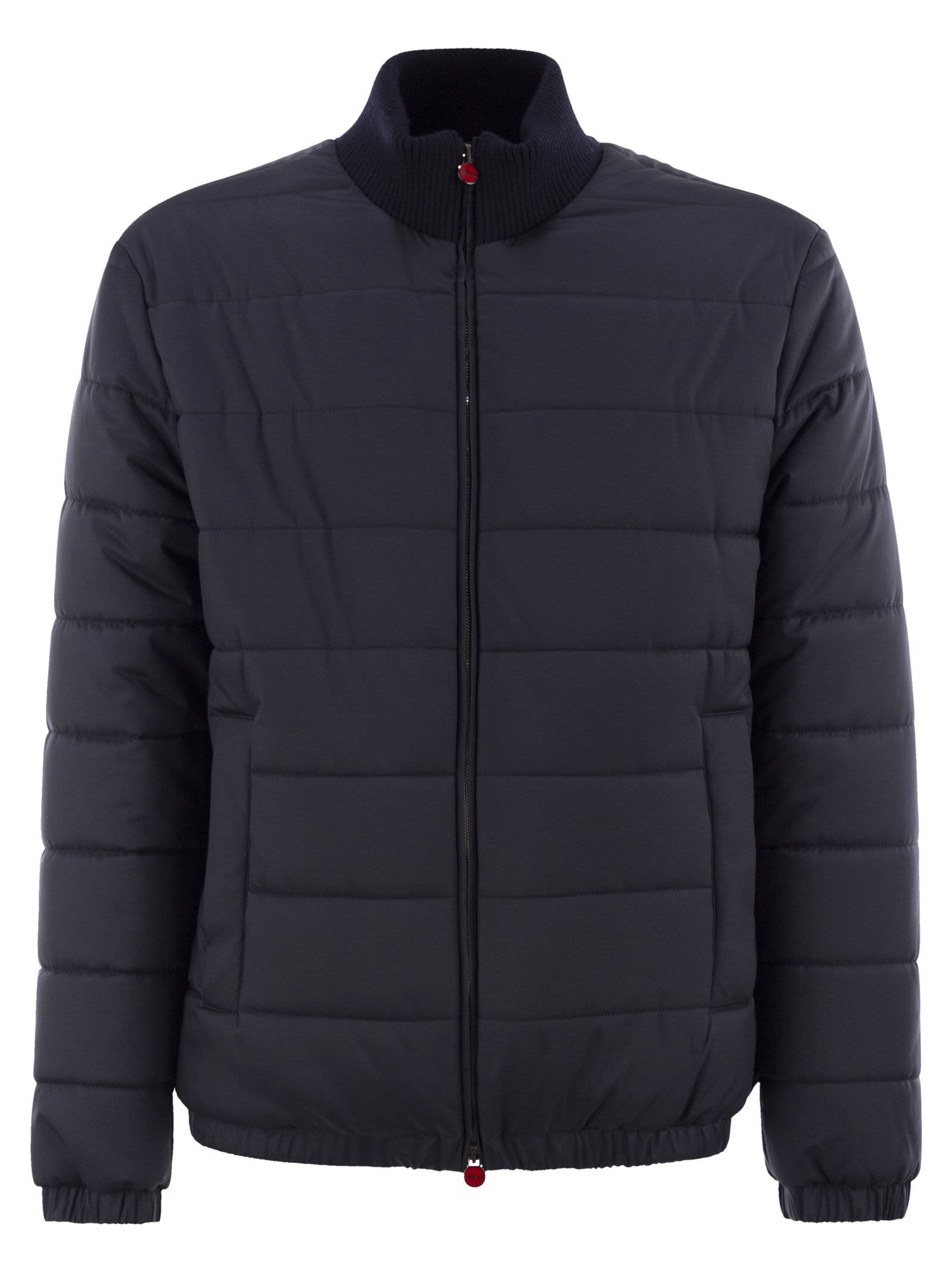Kiton Men Technical Fabric Bomber Jacket by Luosophy