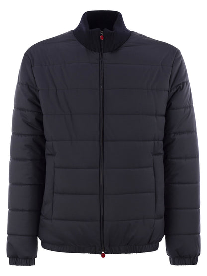 Kiton Men Technical Fabric Bomber Jacket by Luosophy