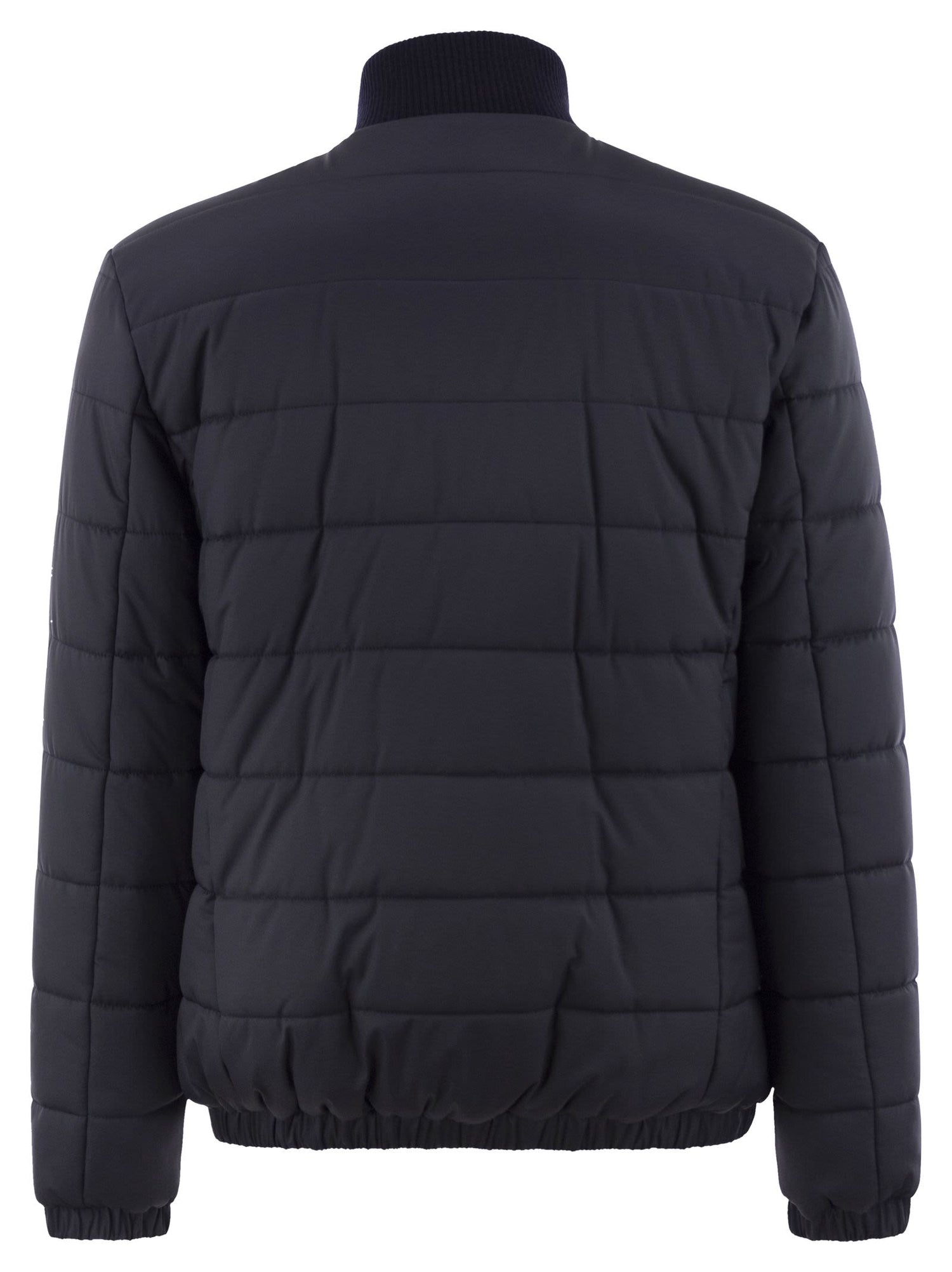 Kiton Men Technical Fabric Bomber Jacket by Luosophy
