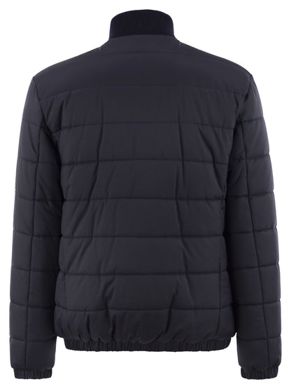 Kiton Men Technical Fabric Bomber Jacket by Luosophy