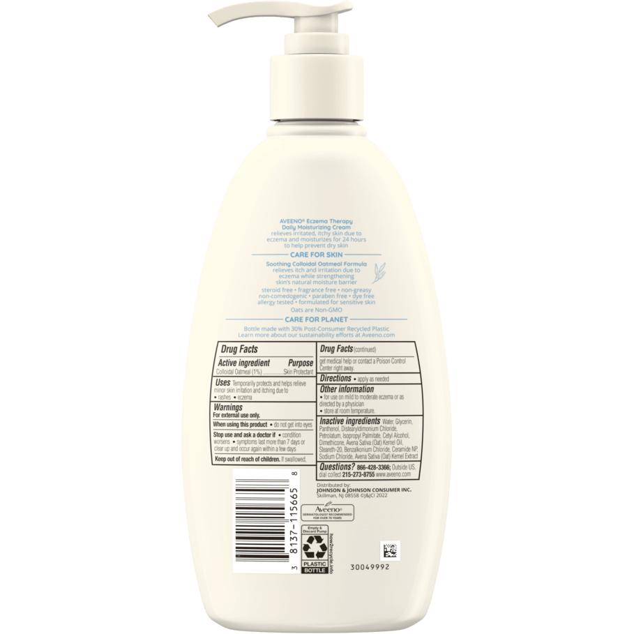 Aveeno Active Naturals Eczema Therapy Moisturizing Cream, 12 fl oz by Pasteur Pharmacy