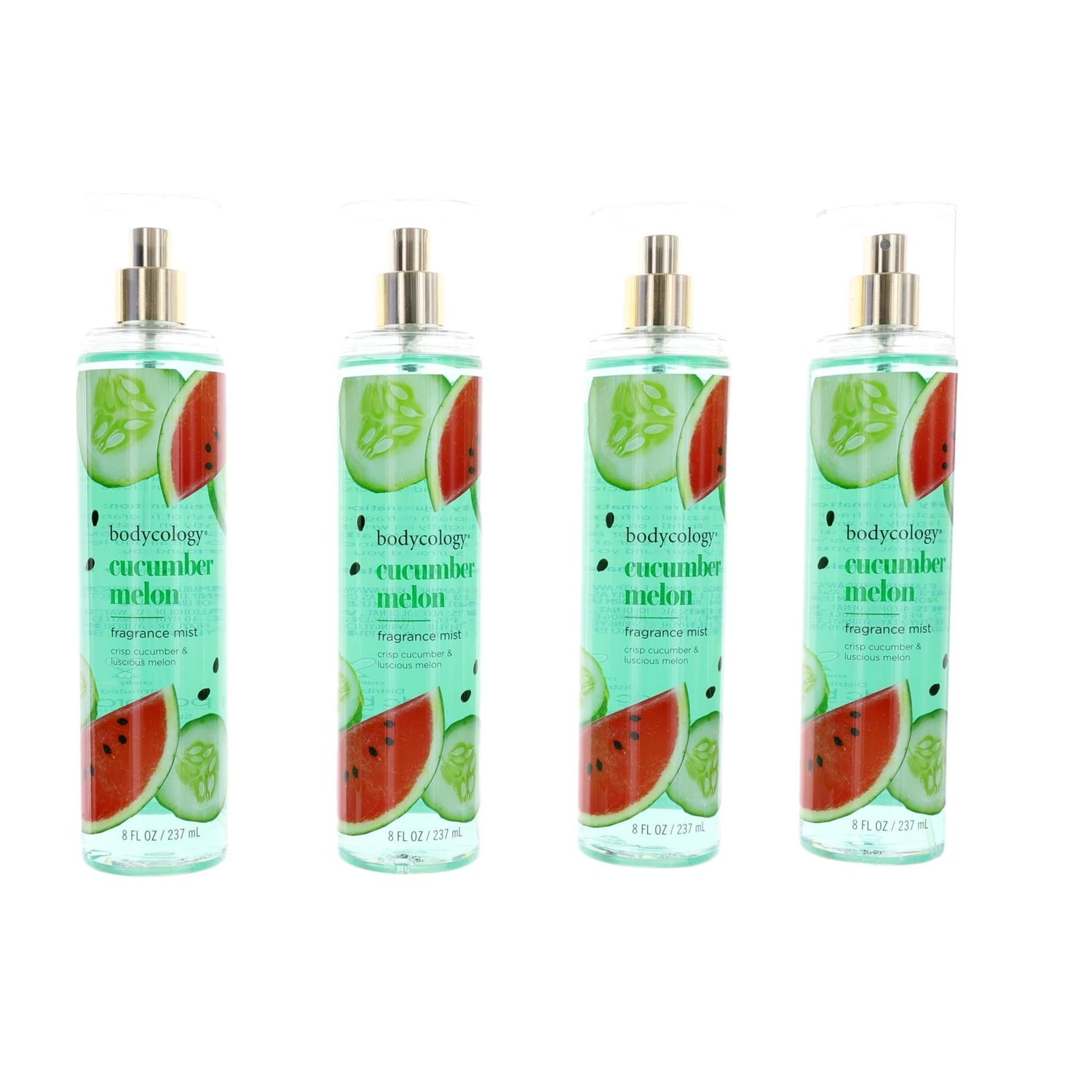 Cucumber Melon, 4 Pack 8 oz Fragrance Mist for Women by Avera Group