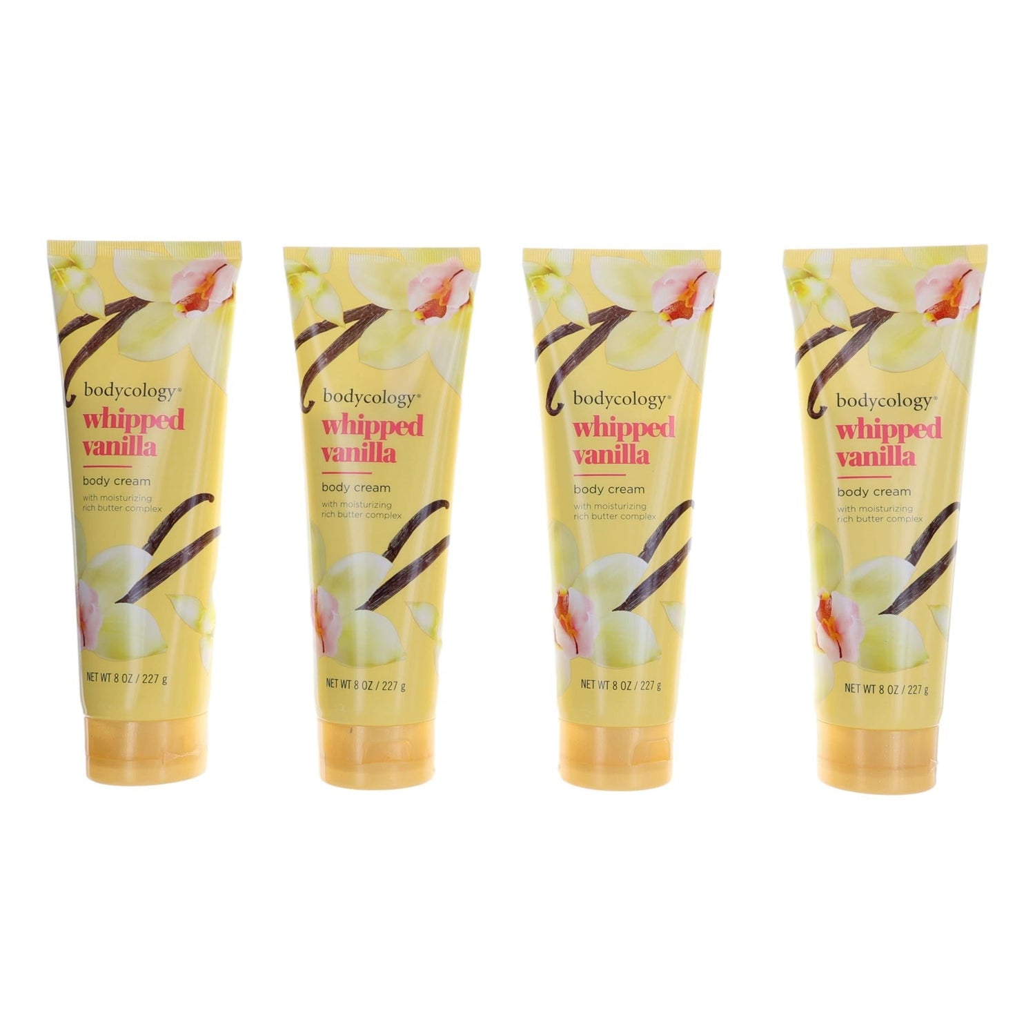 Whipped Vanilla, Pack 4 of 8oz each Moisturizing Body Cream women by Avera Group