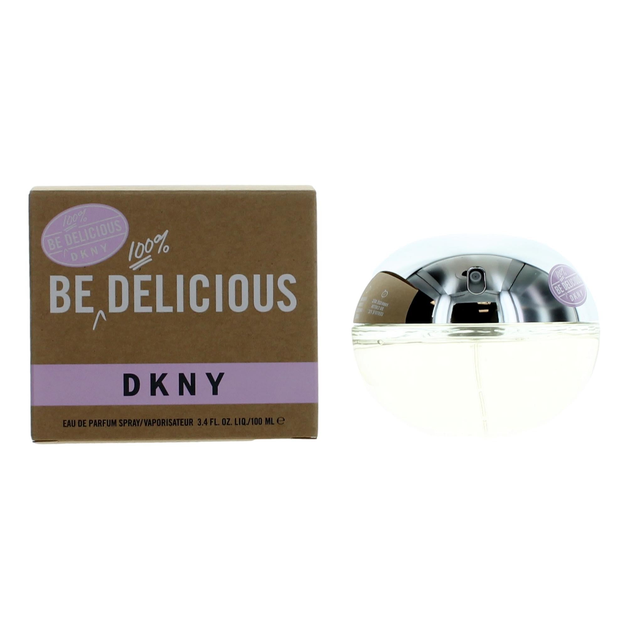 Be 100 pct Delicious DKNY, 3.4 oz EDP Spray for Women by Avera Group