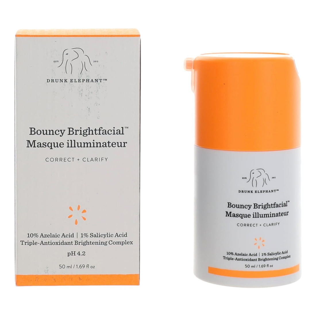 Drunk Elephant Bouncy Brightfacial, 1.69oz Face Mask by Avera Group