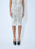 Alexander Wang Women Snake-Print Embossed Midi Skirt by Luosophy