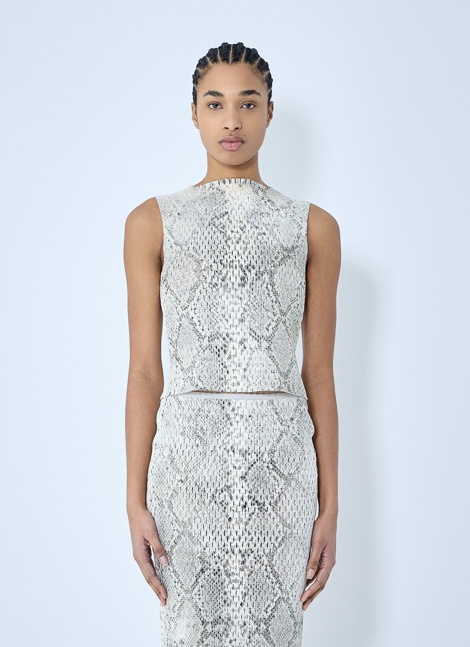 Alexander Wang Women Snake-Print Embossed Tank Top by Luosophy