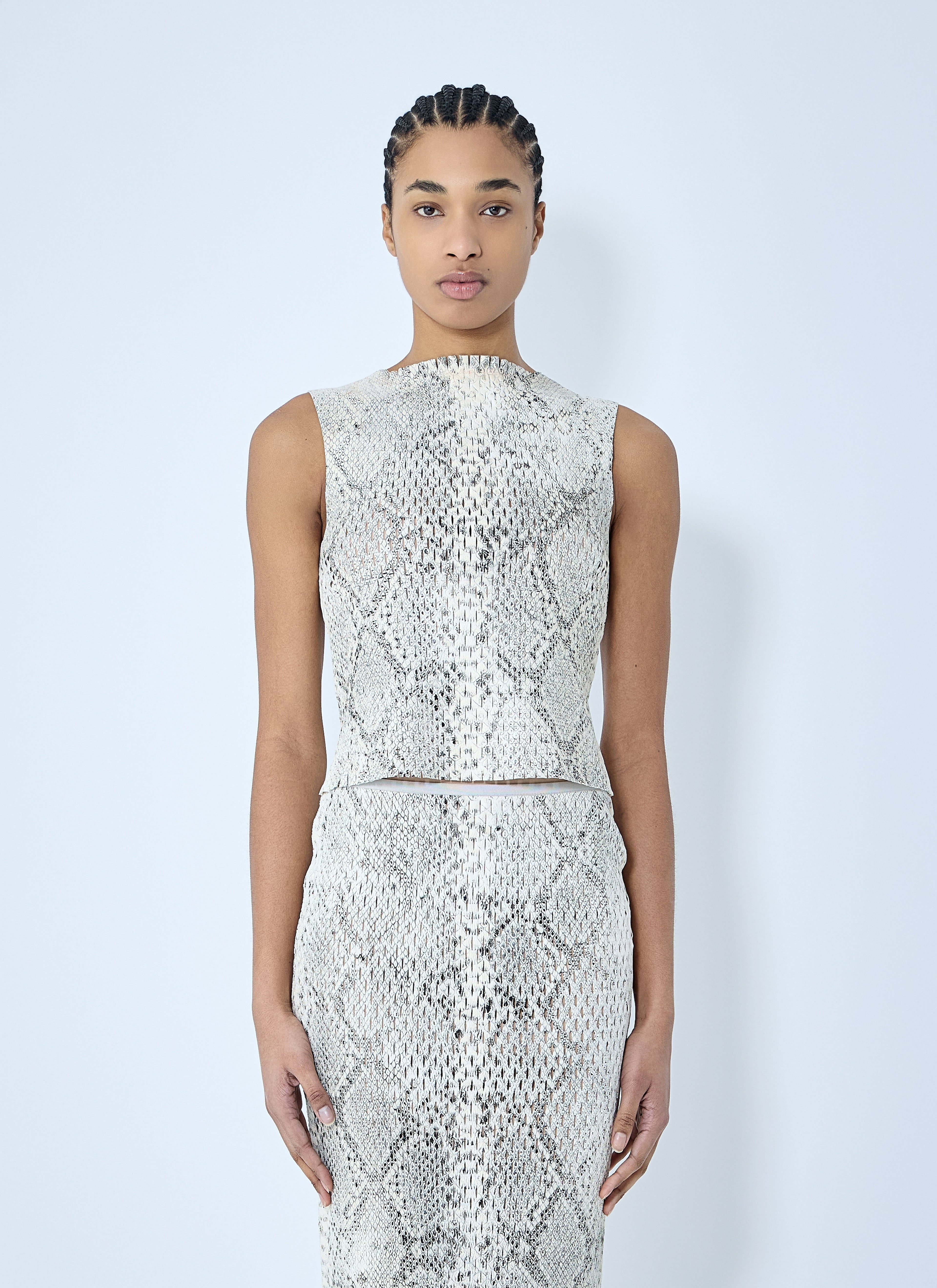 Alexander Wang Women Snake-Print Embossed Tank Top by Luosophy