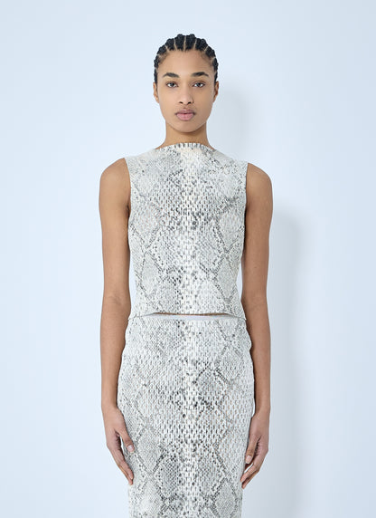 Alexander Wang Women Snake-Print Embossed Tank Top by Luosophy