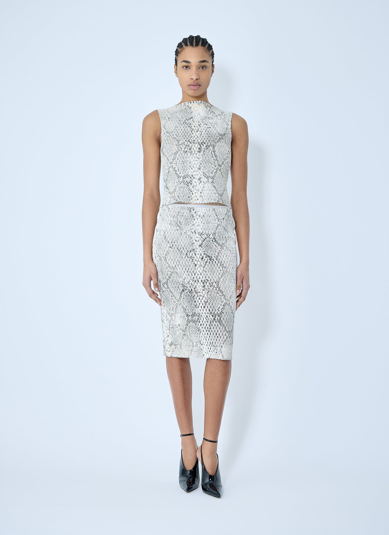 Alexander Wang Women Snake-Print Embossed Tank Top by Luosophy