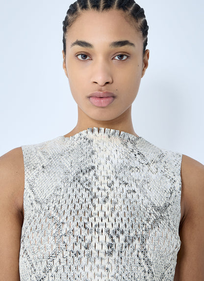 Alexander Wang Women Snake-Print Embossed Tank Top by Luosophy