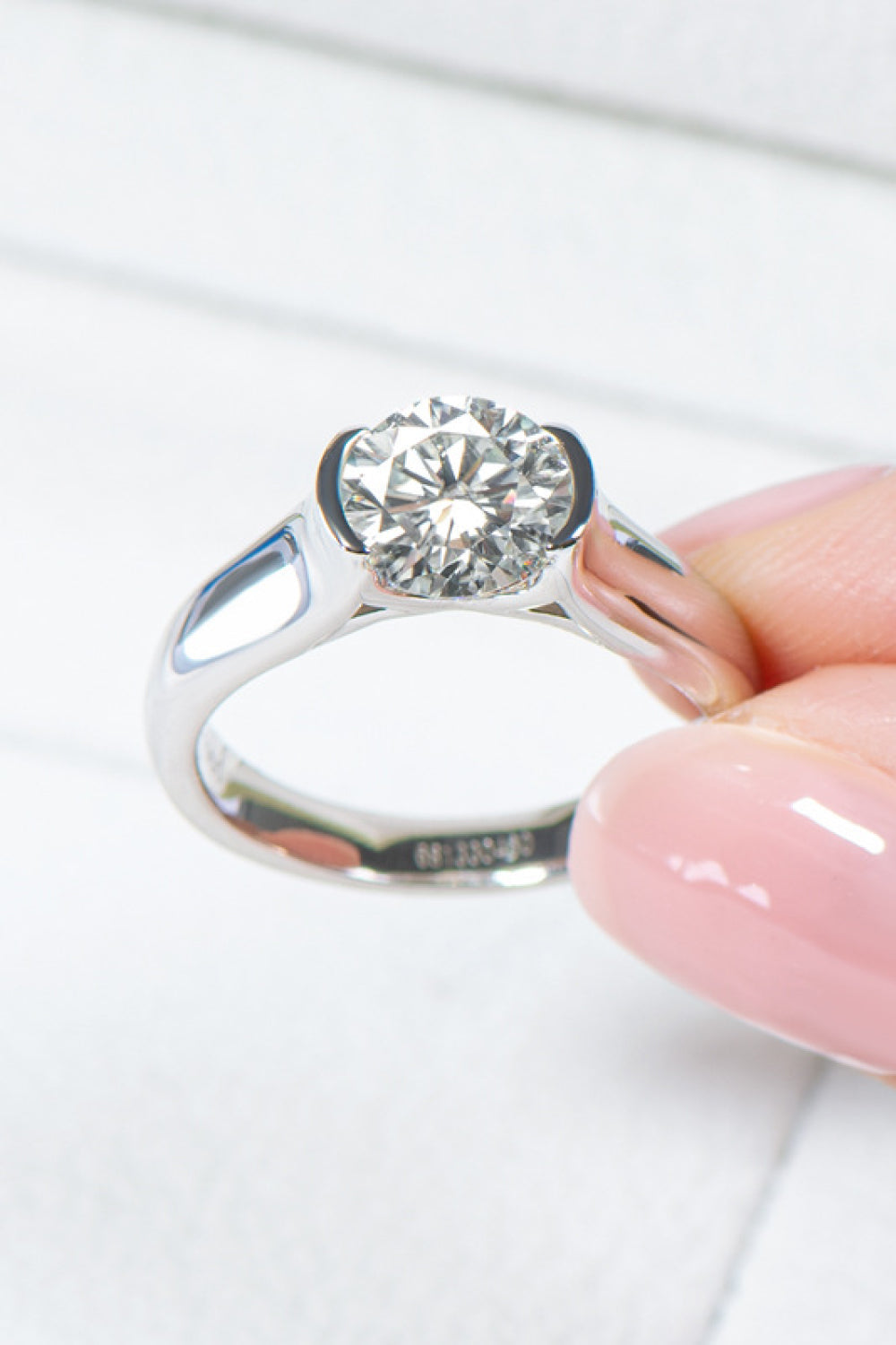 Looking Good 2 Carat Brilliant Round Cut Sparkala™ Platinum Over Pure Sterling Silver Ring by Sparkala
