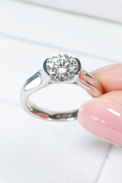 Looking Good 2 Carat Brilliant Round Cut Sparkala™ Platinum Over Pure Sterling Silver Ring by Sparkala