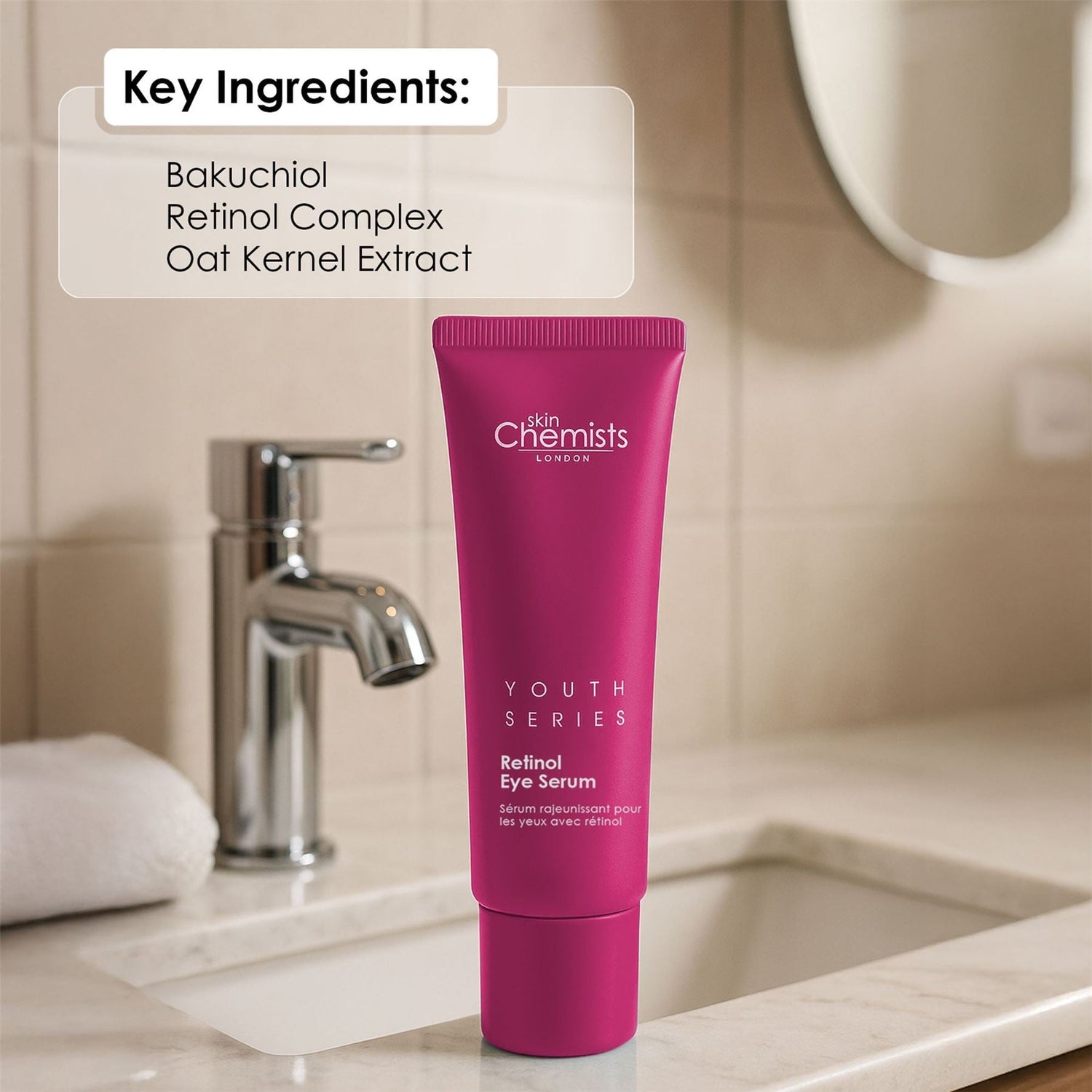 Retinol &amp; Bakuchiol Eye Serum 15ml  DestGlow