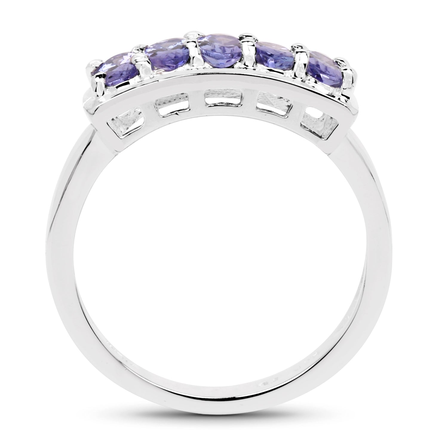 1.25 Carat Genuine Tanzanite .925 Sterling Silver Ring by Bids.com