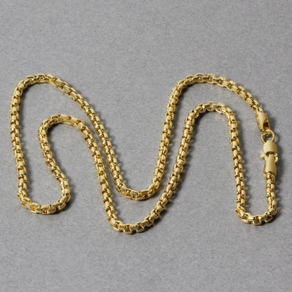 2.4mm 14k Yellow Gold Round Box Chain by Bids.com