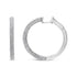 18K White Gold 2 1/3 Cttw Pave Set Diamond Semi Eternity Leverback Hoop Earrings (F-G Color, VS1-VS2 Clarity) by Bids.com