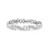 .925 Sterling Silver 1 3/4 Cttw Diamond Wave and X Link Tennis Bracelet (I-J Color, I3 Clarity) - 7" by Bids.com