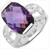 6.50 Carat Genuine Amethyst .925 Sterling Silver Ring by Bids.com
