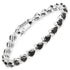 14.82 Carat Genuine Black Spinel 925 Sterling Silver Bracelet by Bids.com