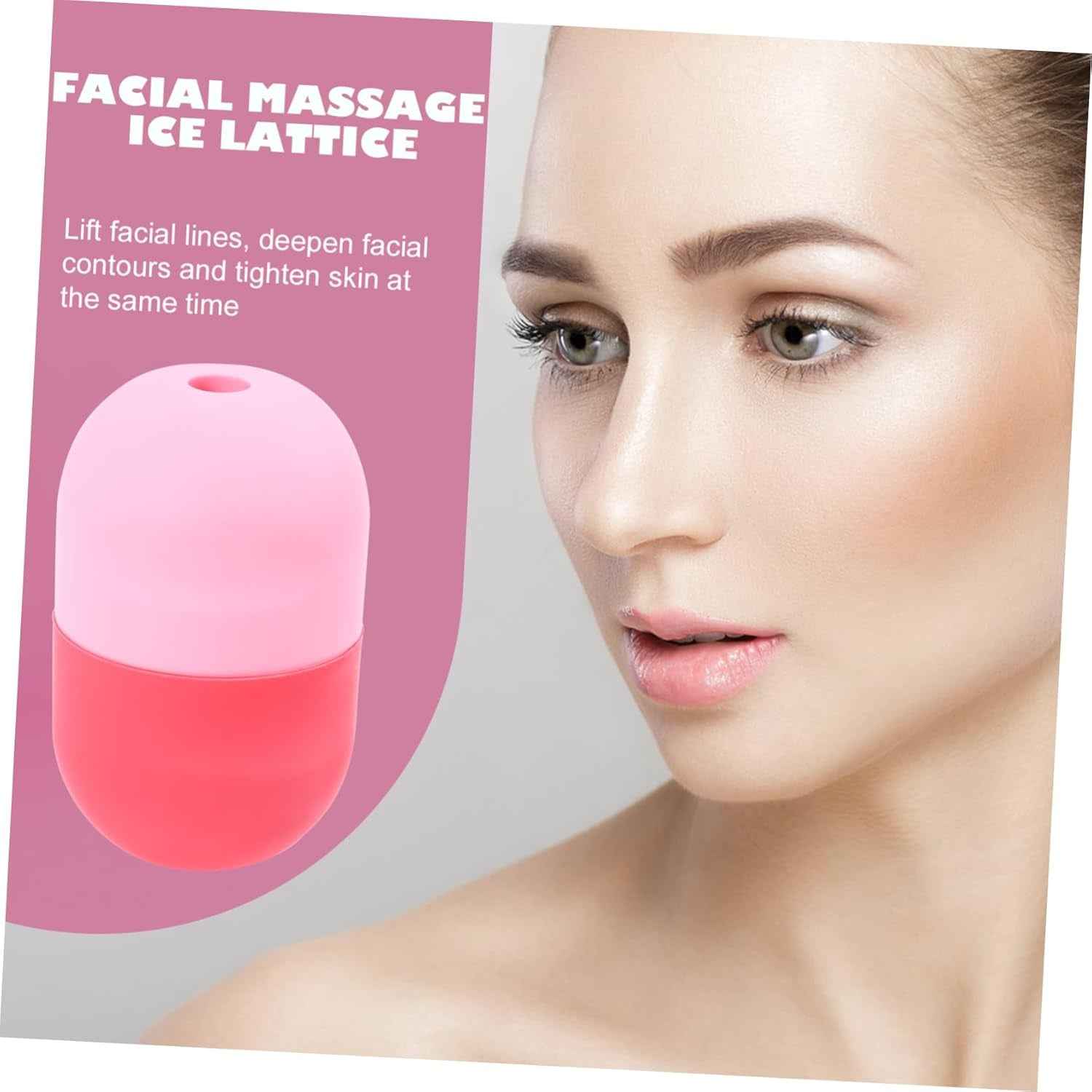 Silicone Ice Face Roller for Skincare Manual Massage Tool to Reduce Puffiness and Dark Circles Versatile Eye Roller for Men and Women for Sunburn Relief and Skin Care Routine