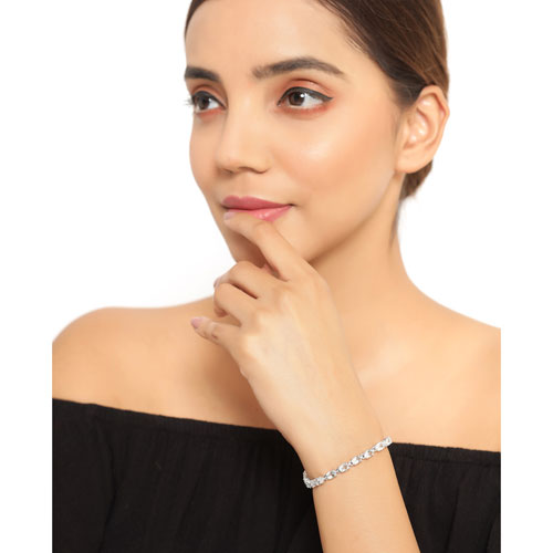 10.71 Carat Genuine Blue Topaz .925 Sterling Silver Bracelet  DestGlow