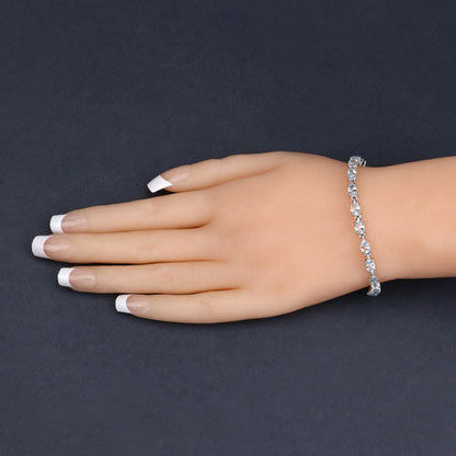 10.71 Carat Genuine Blue Topaz .925 Sterling Silver Bracelet  DestGlow